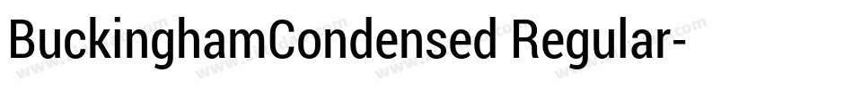 BuckinghamCondensed Regular字体转换